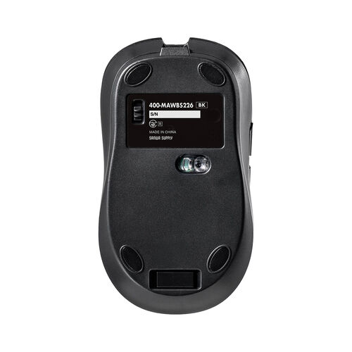 ワイヤレスマウス（Bluetooth・2.4GHz・USB-C充電式・戻る/進む・5ボタン・静音・無線・ラバーコーティング・ブラック））