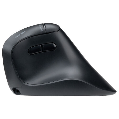 ワイヤレスマウス（チルトホイール・高速スクロール・Bluetooth・エルゴノミクス・無線・静音・5ボタン・マルチペアリング・カウント切り替え・左右スクロール・戻る・進む・Mac対応・ブラック）