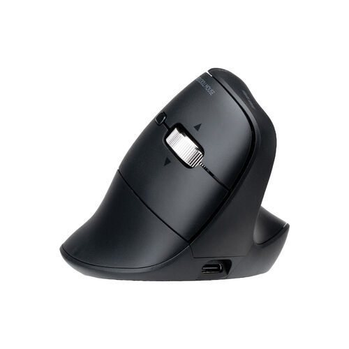 ワイヤレスマウス（チルトホイール・高速スクロール・Bluetooth・エルゴノミクス・無線・静音・5ボタン・マルチペアリング・カウント切り替え・左右スクロール・戻る・進む・Mac対応・ブラック）