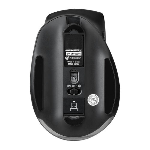 ワイヤレスマウス（エルゴノミクス・8ボタン・多機能・液晶画面・Bluetooth / 2.4GHzレシーバー・充電式・ハイスペック・8000DPI・Mac対応・ブラック）