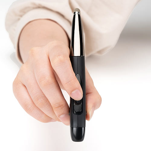ペンマウス（ペン型マウス・Bluetooth・ワイヤレス2.4GHz・Type-A・Type-C・充電式・800/1200/1600カウント・左手対応・スタンド付き）