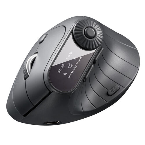 多機能マウス｜液晶・横スクロール・Bluetooth/2.4GHz対応