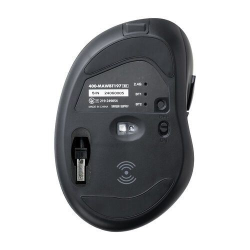 ワイヤレス充電マウス（Qi対応・MagSafe対応・Bluetooth・2.4GHz