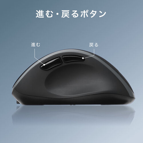 ワイヤレス充電マウス（Qi対応・MagSafe対応・Bluetooth・2.4GHz・ワイヤレス・充電式・5ボタン・ブルーLED・置くだけ・エルゴノミクス・レッド）