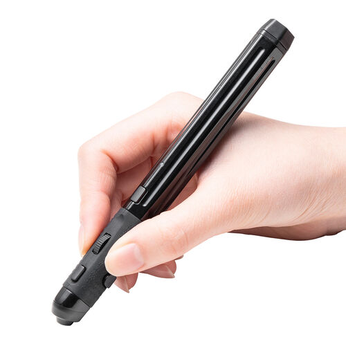 ペン型マウス（Bluetooth・ワイヤレス・USB A・Type-C・充電式・ペンマウス・ブラック・メディア掲載）