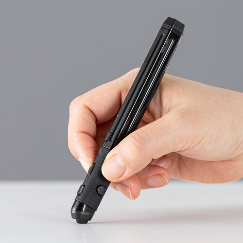 ペン型マウス（Bluetooth・ワイヤレス・USB A・Type-C・充電式・ペンマウス・ブラック・メディア掲載）
