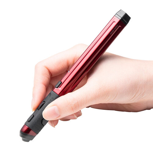 ペン型マウス（Bluetooth・ワイヤレス・USB A・Type-C・充電式・ペンマウス・レッド・メディア掲載・FPSゲーム）