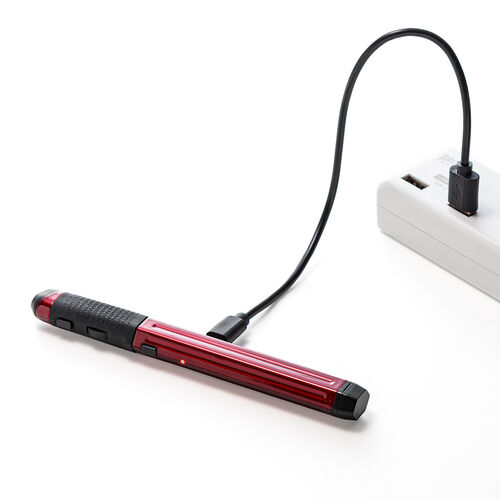 ペン型マウス（Bluetooth・ワイヤレス・USB A・Type-C・充電式・ペンマウス・レッド・メディア掲載・FPSゲーム）