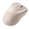 ワイヤレスマウス（チルトホイール・高速スクロール・Bluetooth・無線・静音・5ボタン・ブルーLED・マルチペアリング・カウント切り替え・左右スクロール・Mac対応・戻る・進む・ベージュ）