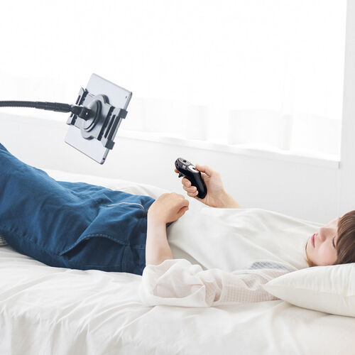 ハンディマウス（メディアコントロールボタン搭載・Bluetooth・ワイヤレス・スティック操作・プレゼン・電子書籍・VR・コントローラ・ごろ寝マウス・ブラック）