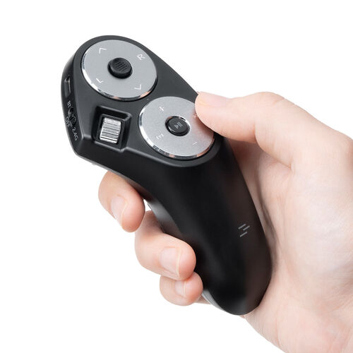 ハンディマウス（メディアコントロールボタン搭載・Bluetooth・ワイヤレス・スティック操作・プレゼン・電子書籍・VR・コントローラ・ごろ寝マウス・ブラック）