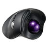 トラックボールマウス（チルトホイール・高速スクロール・エルゴノミクス・静音・2.4GHz・Bluetooth・ワイヤレス・5ボタン・USB-C充電式・バイオレット）