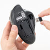 トラックボールマウス（チルトホイール・高速スクロール・エルゴノミクス・静音・2.4GHz・Bluetooth・ワイヤレス・5ボタン・USB-C充電式・ブラック）