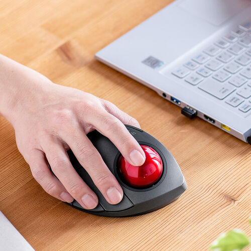 【在庫処分のため 超特価】ワイヤレスマウス(Bluetooth・おすすめ・おしゃれ・人気・トラックボールマウス・静音・5ボタン・光学式センサー・電池式・ブラック） MAWBTTB138