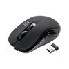 ワイヤレスマウス（2.4GHzレシーバー・USB-C充電式・戻る/進む・5ボタン・静音・無線・ラバーコーティング・ブラック）
