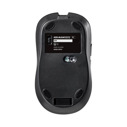 ワイヤレスマウス（2.4GHzレシーバー・USB-C充電式・戻る/進む・5ボタン・静音・無線・ラバーコーティング・レッド）
