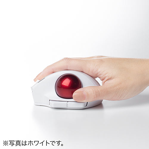 トラックボールマウス （小型・ワイヤレス・エルゴノミクス・レーザーセンサー・ブラック） MAWTB180BK