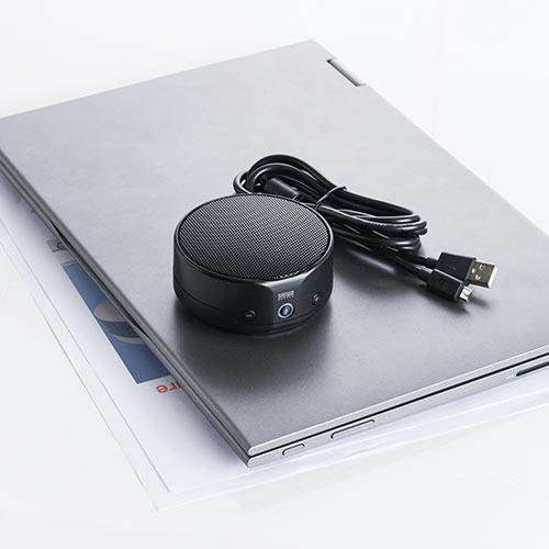 スピーカーフォン（WEB会議・高感度・全指向性・小型・Skype・Zoom・Teams・Meet・エコーキャンセル機能・無指向性）EZ4-MC012