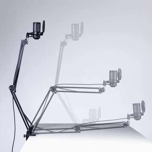 USBゲーミングマイク（コンデンサーマイク・RGBライティング・ノイズキャンセル・単一指向性・アームスタンド付き・配信用・ゲーム実況・ボイスチャット・web会議・録音・PC・PS5/4）