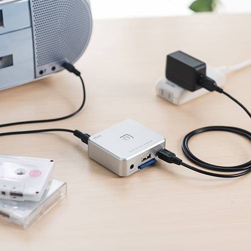 オーディオキャプチャー|カセットテープ/レコード/ラジオ→SD/USB簡単保存