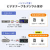 ビデオキャプチャー（RCA・AV・S端子・HDMI出力・キャプチャーボード・480p・60Hz・モニター付き・3.5インチ・VHS・ビデオテープ・オーディオキャプチャ・USBメモリ・SDカード）