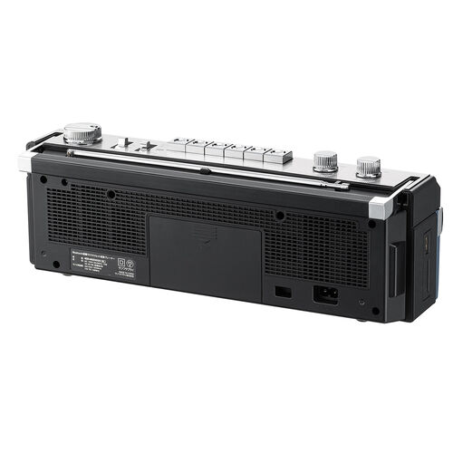 Bluetooth搭載 多機能ラジカセ ＆ カセット変換（デジタル保存・USBメモリ/SDカード・MP3プレーヤー・乾電池/AC電源・AM/FM/ラジオ・ブルー）