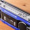 Bluetooth搭載 多機能ラジカセ ＆ カセット変換（デジタル保存・USBメモリ/SDカード・MP3プレーヤー・乾電池/AC電源・AM/FM/ラジオ・ブルー）