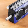 Bluetooth搭載 多機能ラジカセ ＆ カセット変換（デジタル保存・USBメモリ/SDカード・MP3プレーヤー・乾電池/AC電源・AM/FM/ラジオ・ブルー）