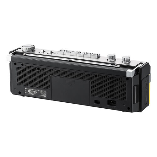 Bluetooth搭載 多機能ラジカセ ＆ カセット変換（デジタル保存・USBメモリ/SDカード・MP3プレーヤー・乾電池/AC電源・AM/FM/ラジオ・イエロー）