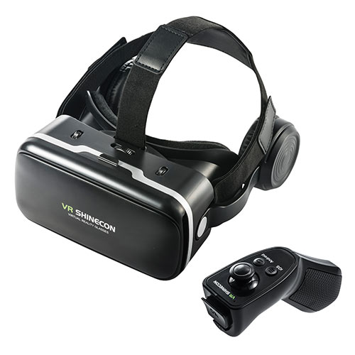 3D VRゴーグル(コントローラー付き・iPhone/Android対応・VR SHINECON・Bluetooth）