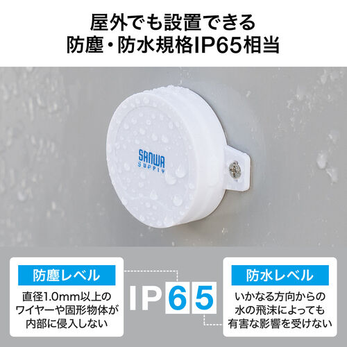 BLEビーコン（発信機・小型・防塵防水IP65・マルチアドバタイズ・ネジ穴付・ボタン電池交換可能・Bluetooth・3個セット）