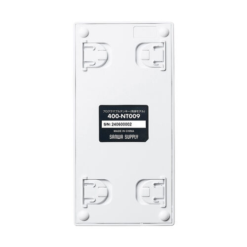 プログラマブルテンキー（USB A・有線・27キー・左手デバイス・ショートカット・自作・キー割り当て・DTM・CAD・配信・カスタマイズ・ホワイト）