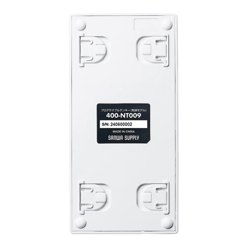 プログラマブルテンキー(Bluetooth・ワイヤレス・27キー・左手デバイス・ショートカット・自作・キー割り当て・DTM・CAD・配信・カスタマイズ・ホワイト）