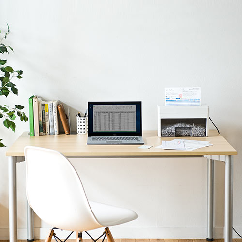 シュレッダー（家庭用・電動・マイクロクロスカット・A4・静音・連続使用・コンパクト・卓上・軽量）EZ4-PSD025 サンワサプライ