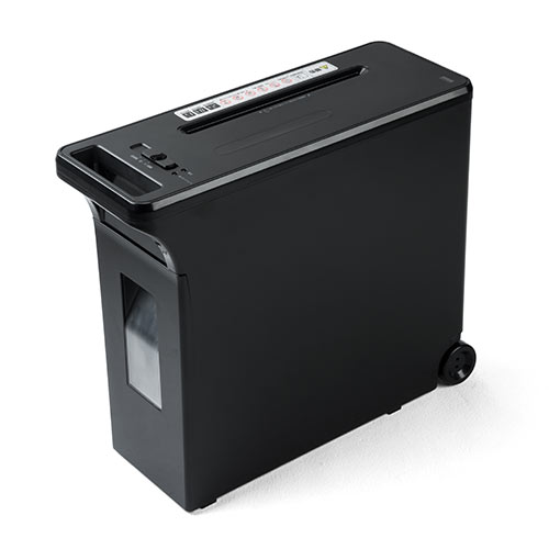 【アウトレット・中古・セール】コロコロシュレッダー（電動・クロスカット・キャスター・取っ手付き・A4・8枚細断・家庭用・ホッチキス対応・業務用・移動・デスクサイドシュレッダー）