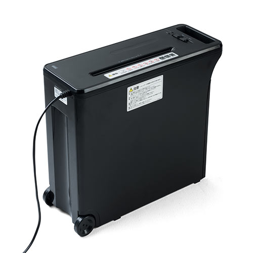 【アウトレット・中古・セール】コロコロシュレッダー（電動・クロスカット・キャスター・取っ手付き・A4・8枚細断・家庭用・ホッチキス対応・業務用・移動・デスクサイドシュレッダー）