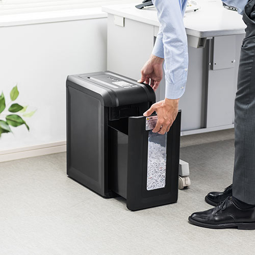 家庭用シュレッダー 取り外し可能ゴミ箱付き シュレッダー（家庭用・電動・マイクロカット・A4・静音・高速