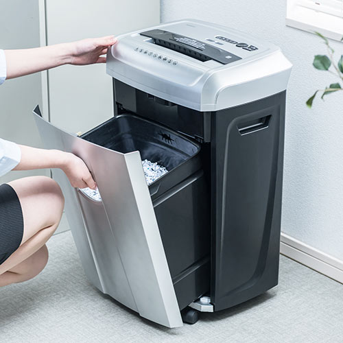 シュレッダー(電動・業務用・クロスカット・A4・連続使用・クレジット