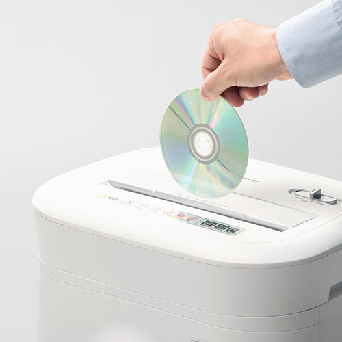 シュレッダー（業務用・電動・クロスカット・A4・連続使用・オフィス・ホッチキス・クレジットカード・DVD・CD・キャスター）EZ4-PSD050 サンワサプライ