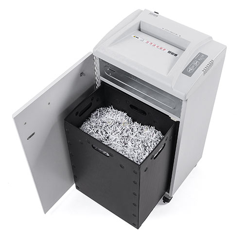シュレッダー(業務用・電動・クロスカット・A4・連続使用・大型・60L・オフィス・ホッチキス対応・メンテナンスオイル・静音・カード・キャスター付き) PSD054 サンワサプライ