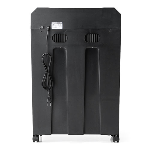 シュレッダー（電動・高速・業務用・A4・8枚同時細断・クレジットカード対応・ホッチキス対応・ミニクロスカット・4×12mm・30L） PSD055