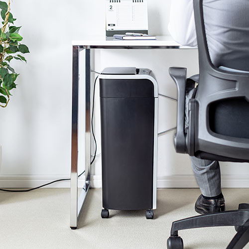 シュレッダー（オートフィード・業務用・自動細断・自動給紙110枚・クロスカット・5×10mm・手差し細断8枚・クレジットカード細断） PSD060