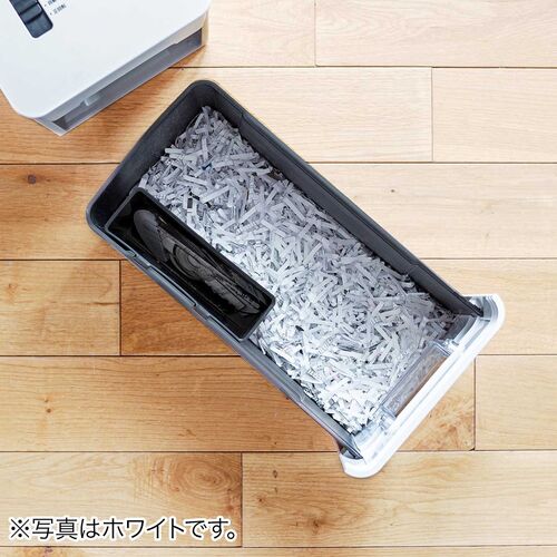 シュレッダー（静音・コンパクト・ パーソナルシュレッダー・電動・クロスカット・ホッチキス対応・最大5枚・カード・CD/DVD・9L・ブラック）