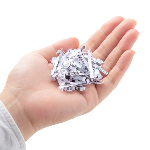 シュレッダー（静音・コンパクト・ パーソナルシュレッダー・電動・クロスカット・ホッチキス対応・最大5枚・カード・CD/DVD・9L・ホワイト）