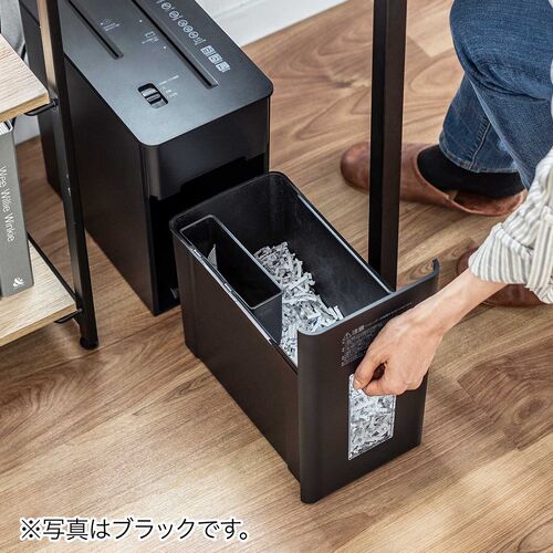シュレッダー（静音・コンパクト・ パーソナルシュレッダー・電動・クロスカット・ホッチキス対応・最大5枚・カード・CD/DVD・9L・ホワイト）