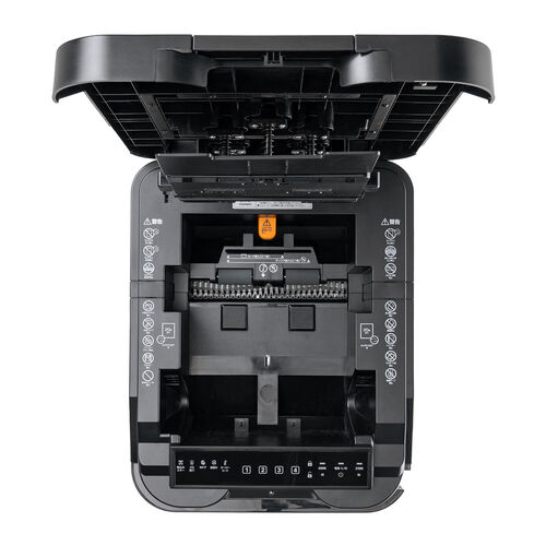 シュレッダー（業務用・オートフィード・自動細断・連続給紙・ミニクロスカット・470枚細断・手差細断・240分連続細断・カード・ホッチキス・クリップ・静音 ・53L）