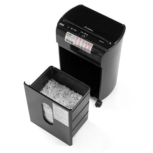 オートフィードシュレッダー（家庭用シュレッダー・業務用シュレッダー・自動細断・連続給紙・自動給紙60枚・マイクロカット 2×10mm・手差し細断8枚・カード細断・13.5L ホッチキス）