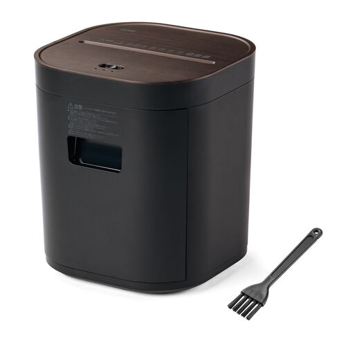 シュレッダー（静音・コンパクトシュレッダー・パーソナルシュレッダー・電動シュレッダー・マイクロカット・ホッチキス対応・最大4枚・12L・ブラック）