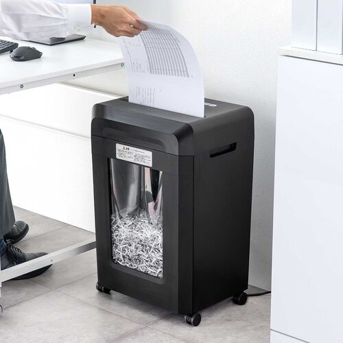 クロスカットシュレッダー（大容量30L・A3対応・最大13枚同時細断・4×40mm・CD/DVD対応・カード対応・情報漏洩対策）