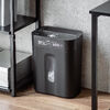 電動シュレッダー（家庭用・クロスカット・静音・60dB・15L・大容量ダストボックス・最大7枚細断・連続5分使用・ホッチキス対応・カード対応・ブラック）